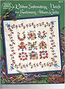 Ribbon Embroidery Motifs from Baltimore Album Quilts 35409341492